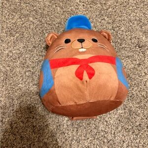 Squishmallows Brown and Blue Bear Plush